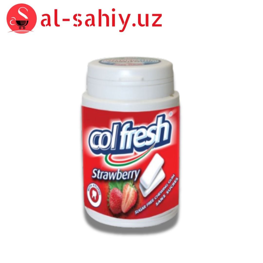 Colfresh Gum Strawberry Bottle Sugarfree 50Gm