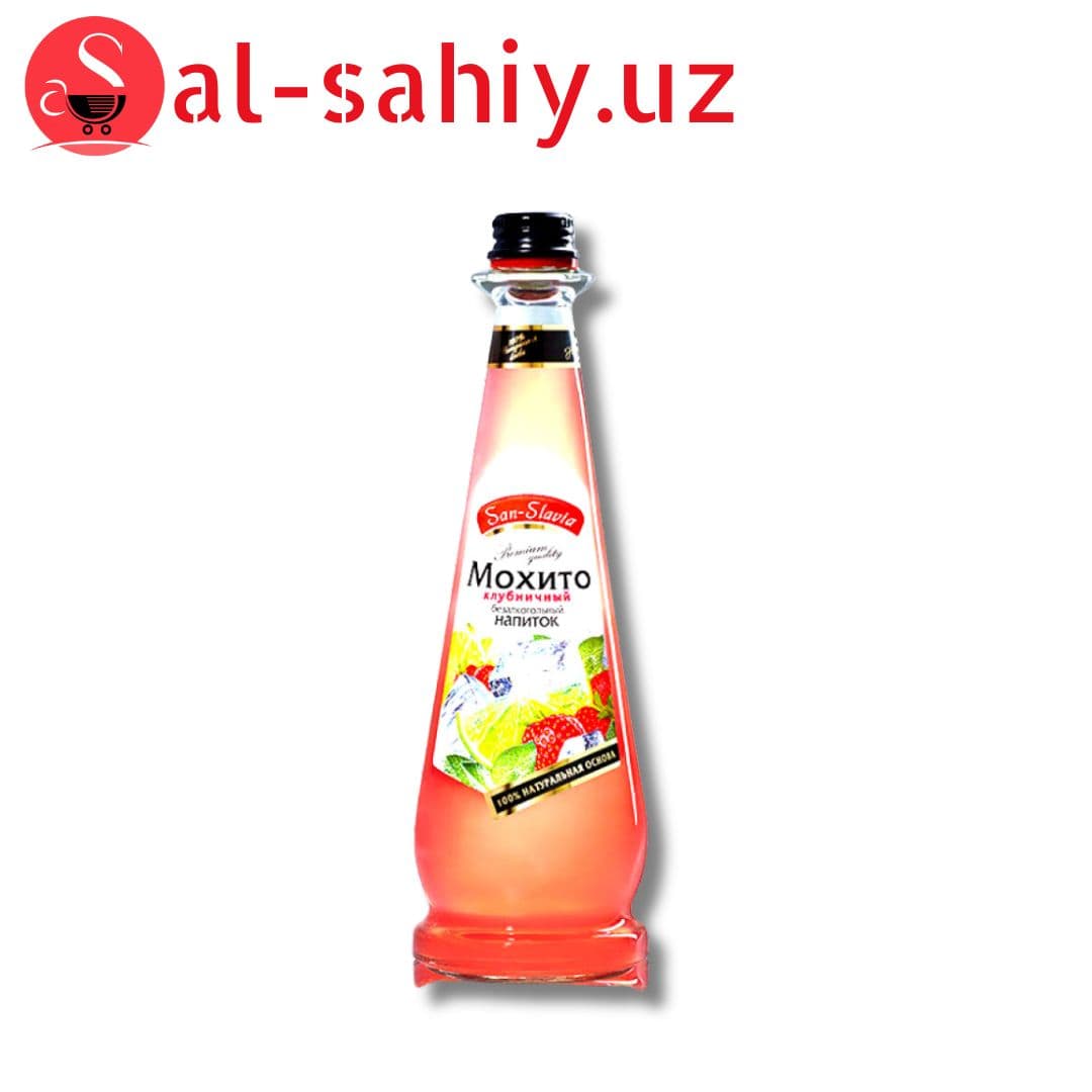 Безалкаголный напиток SAN-SLAVIA Мохито-Клубника 0.5 L