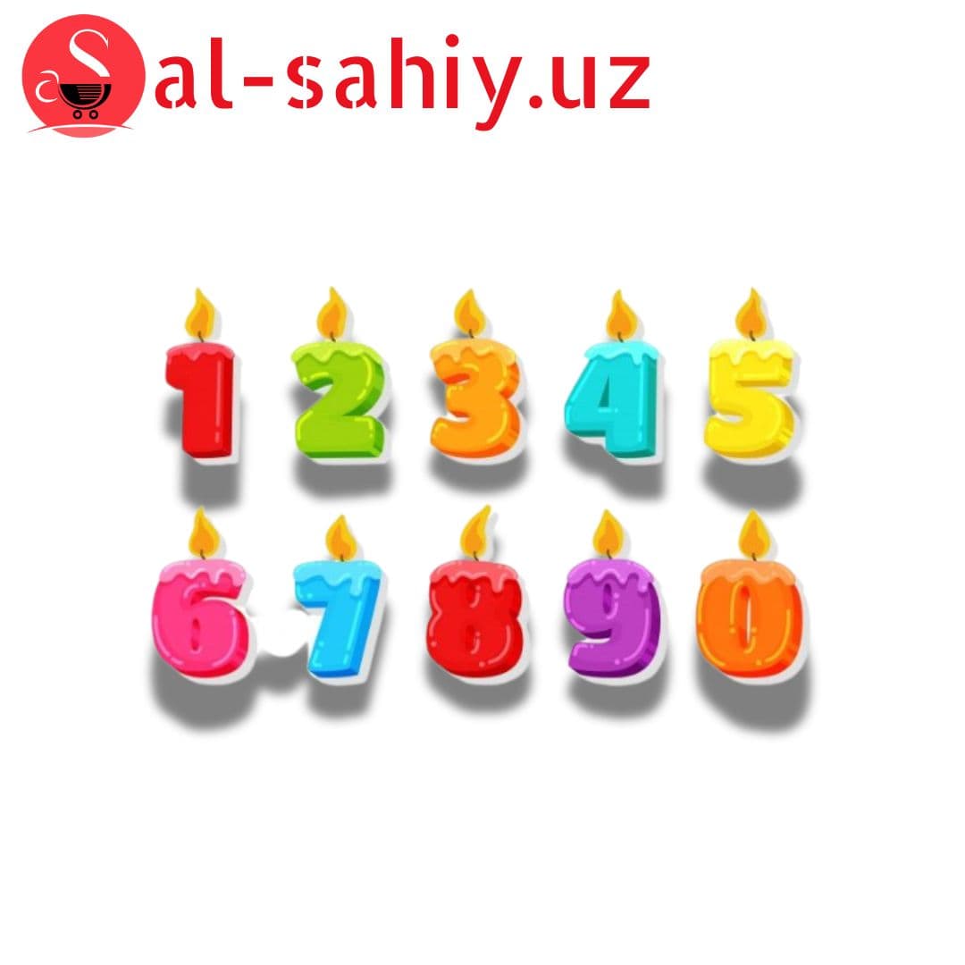 Праздничные свечи Number Candles 1234
