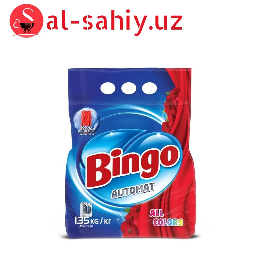 Стиральный порошок BINGO Автомат ALL COLORS 1,35кг