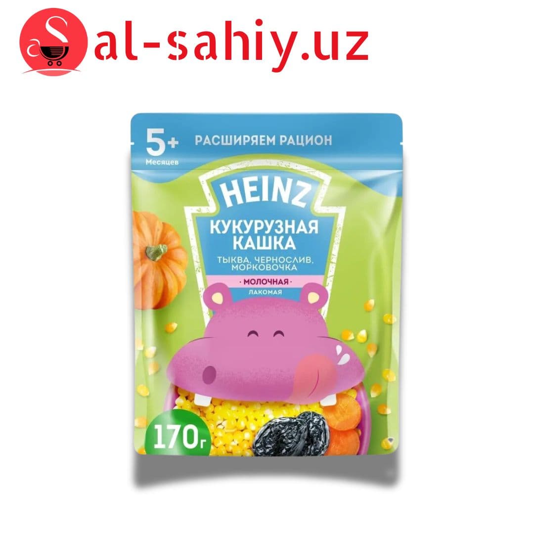 Лакомая кашка Кукурузная тыква. Чернослив. Морковча. 170гр к/у
