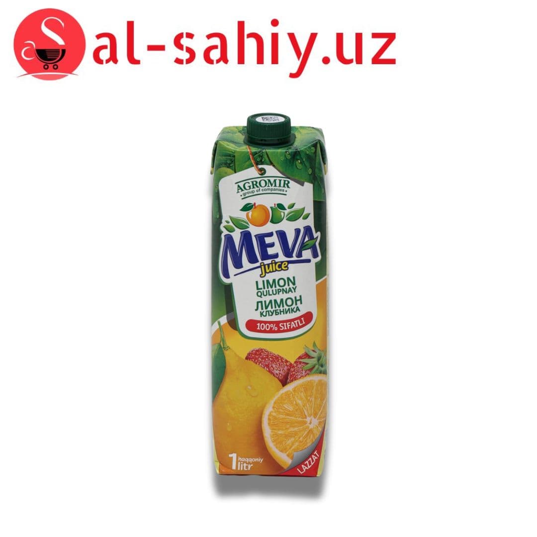 Сок Meva Клубника-лимон 1л