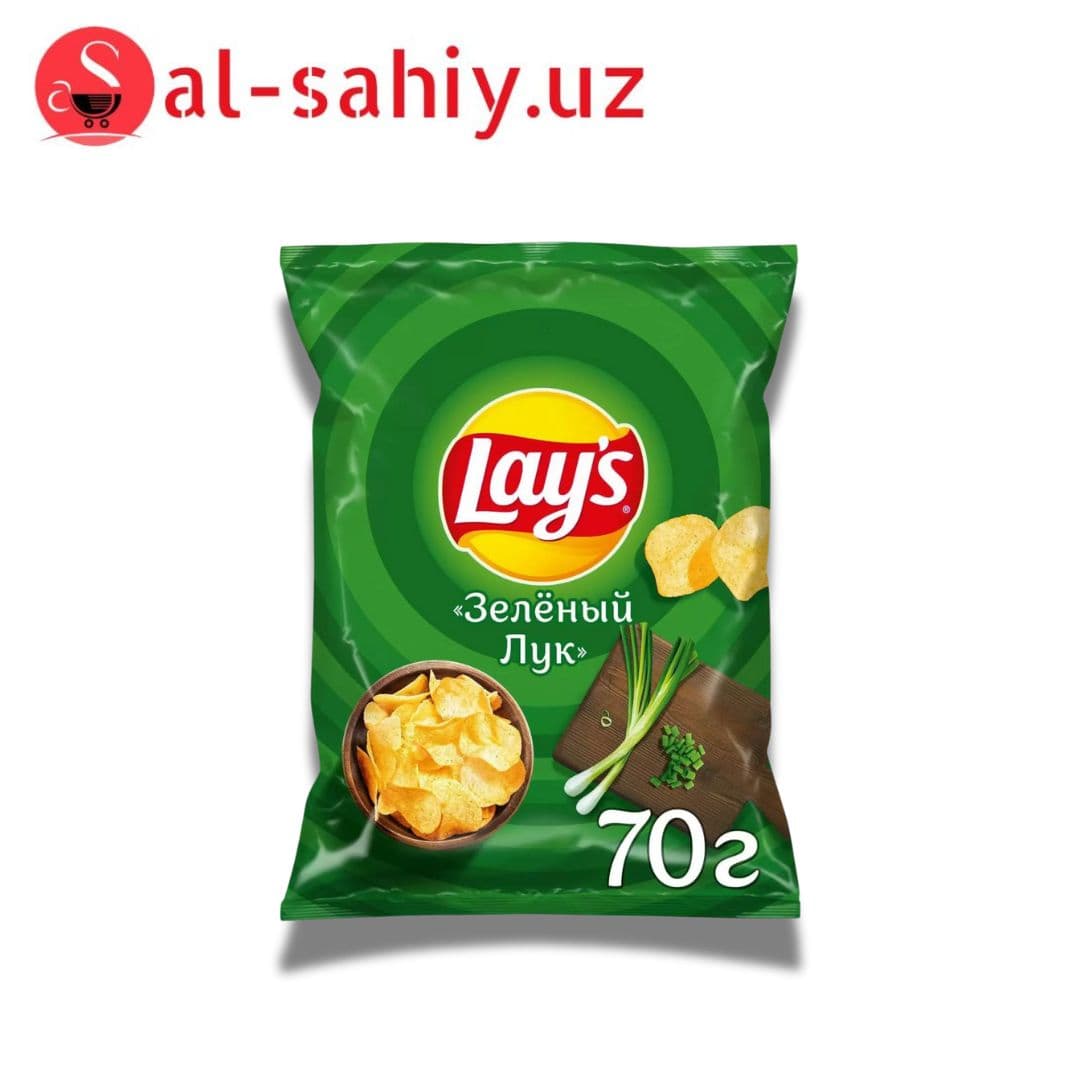 Новый Лейз со вкусом зеленый лук 70гр