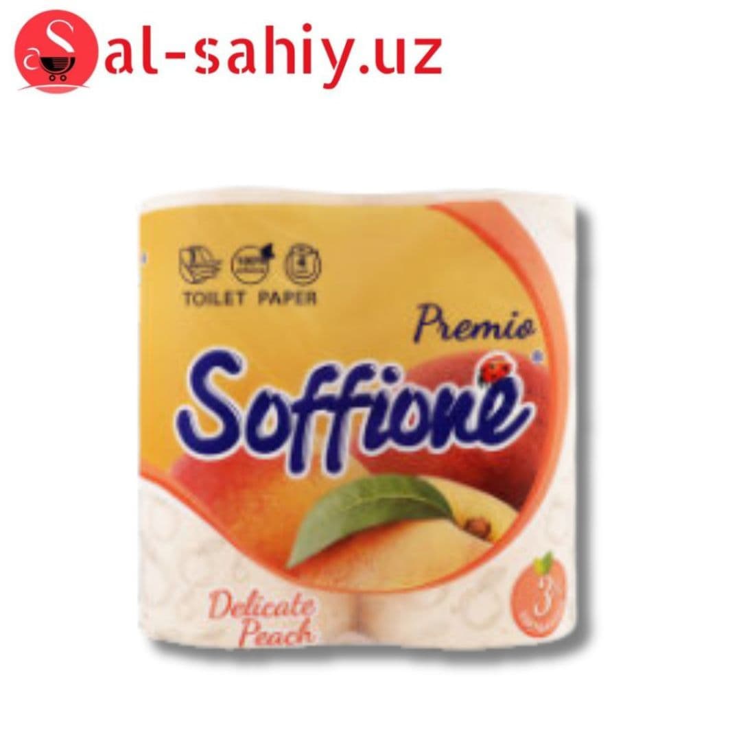 БУМАГА ТУАЛЕТНАЯ DELICATE PEACH PREMIO SOFFIONE 4ШТ 4820003836019