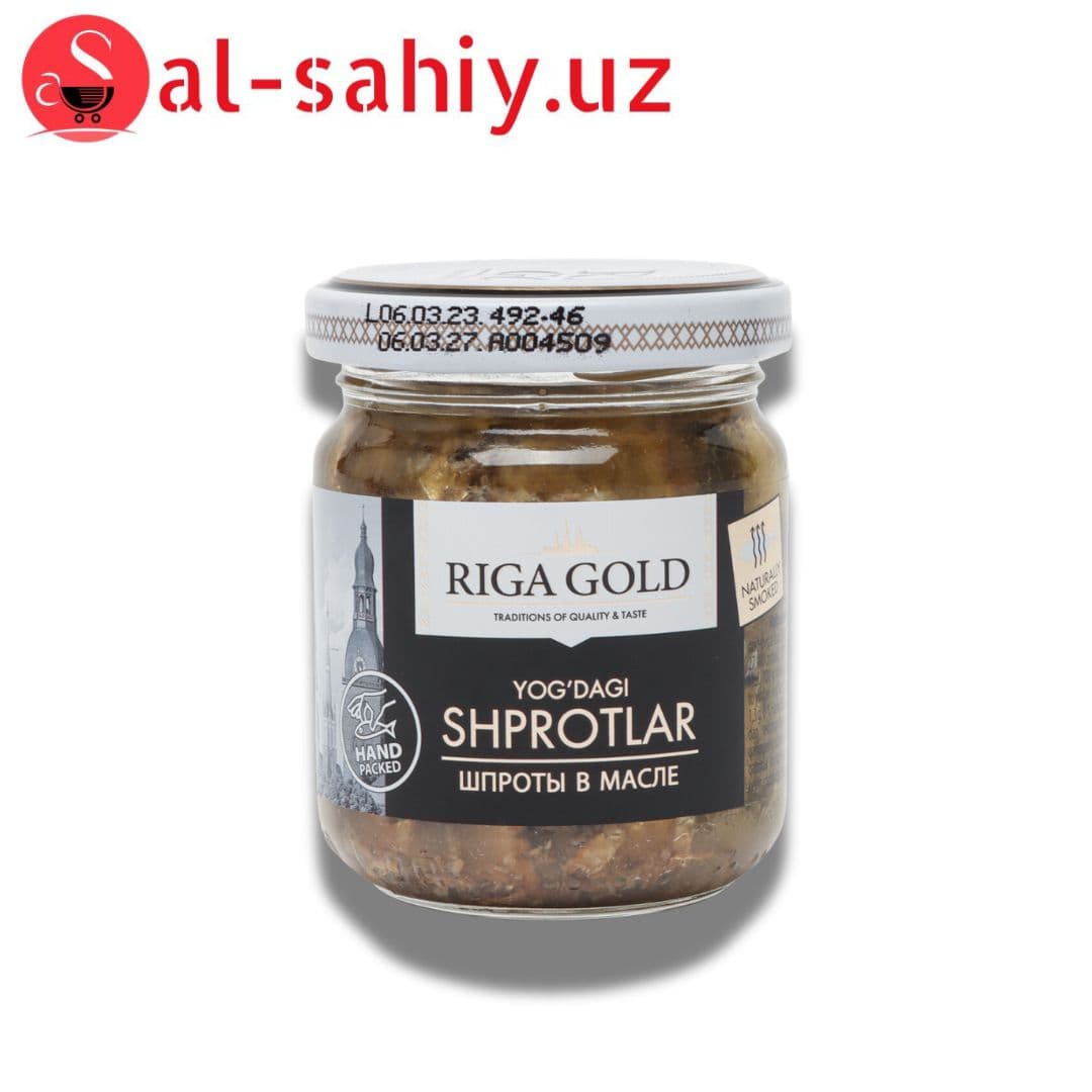 Шпроты в масле RIGA GOLD 100гр с/б