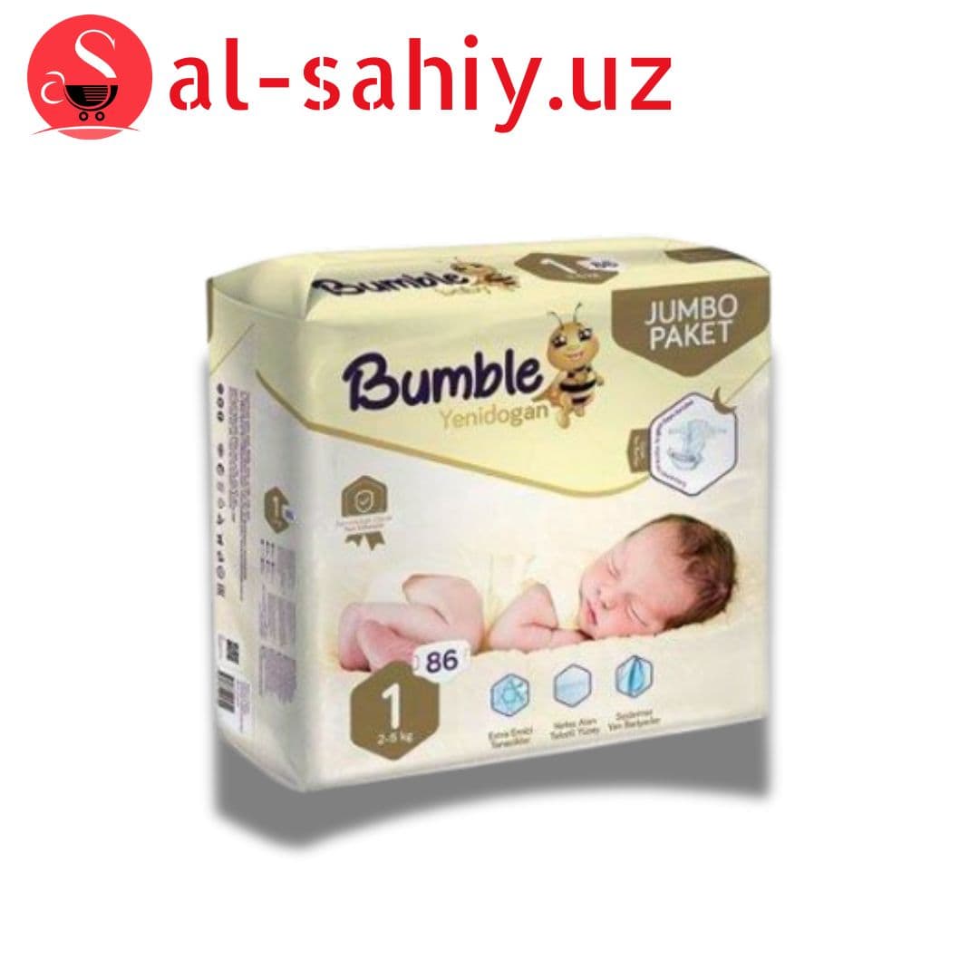 Памперс Bumble 1 86шт