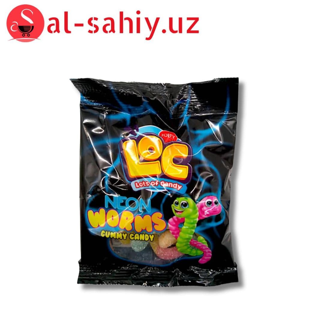 Жевательная мармелад Jouy & Co LOC Neon Worms gummy candy
