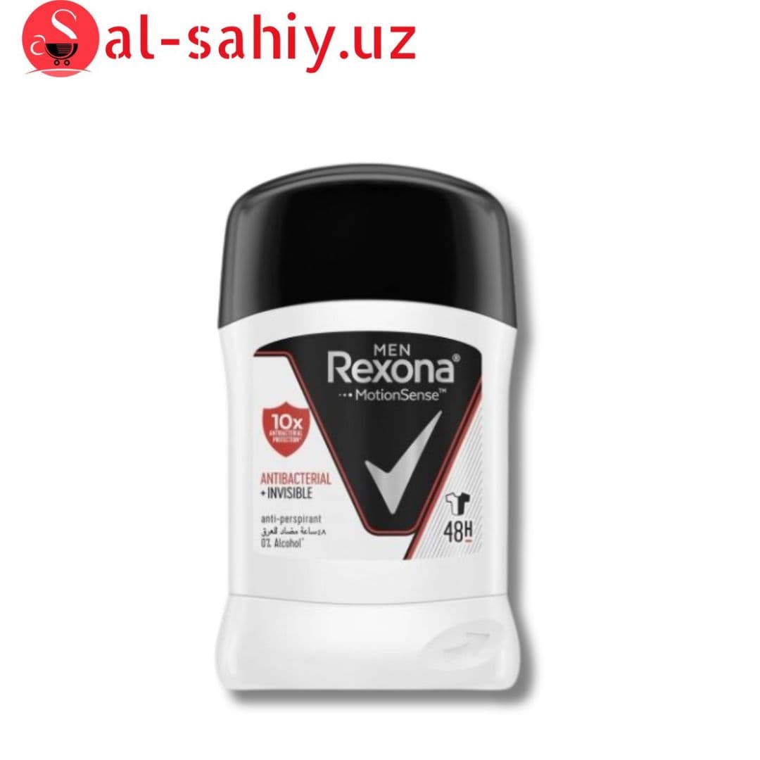 REXONA MEN Men Antiperspirant Stick Antibacterial + Invisible 40g