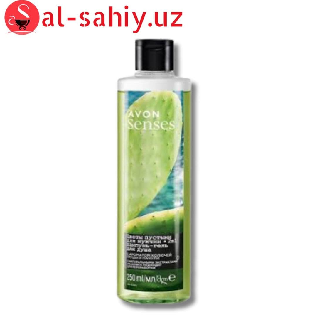 Senses Avon шампунь+гель для душа "Цветы пустыни" 250мл