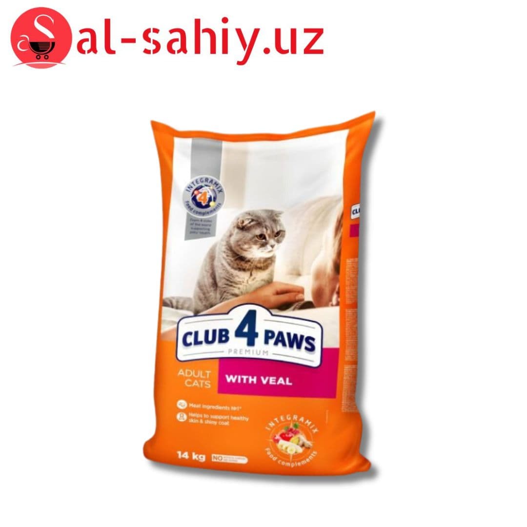 Сухой корм для взрослых кошек Club 4 Paws