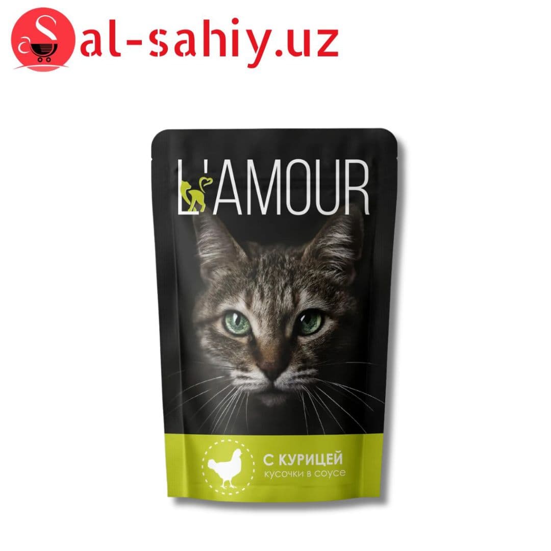 Корм для кошек L’AMOUR курица в соусе (75 г)