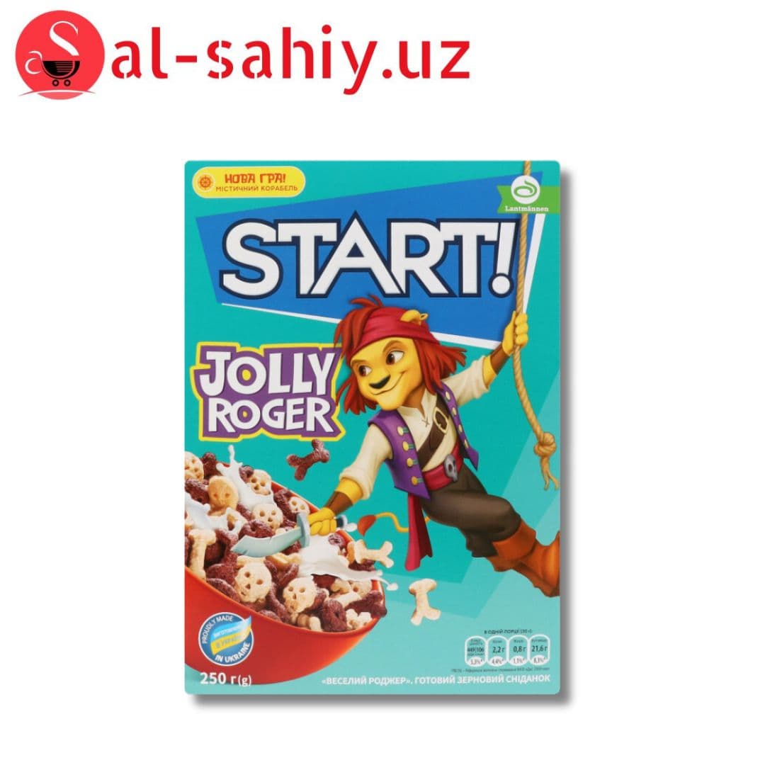 Завтраки сухие зерновые Веселый Роджер Start! к/у 250г