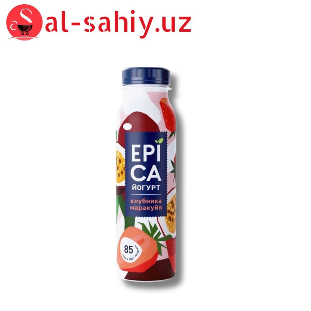 Йогурт EPICA клубника-маракуйя питьевой 260 г