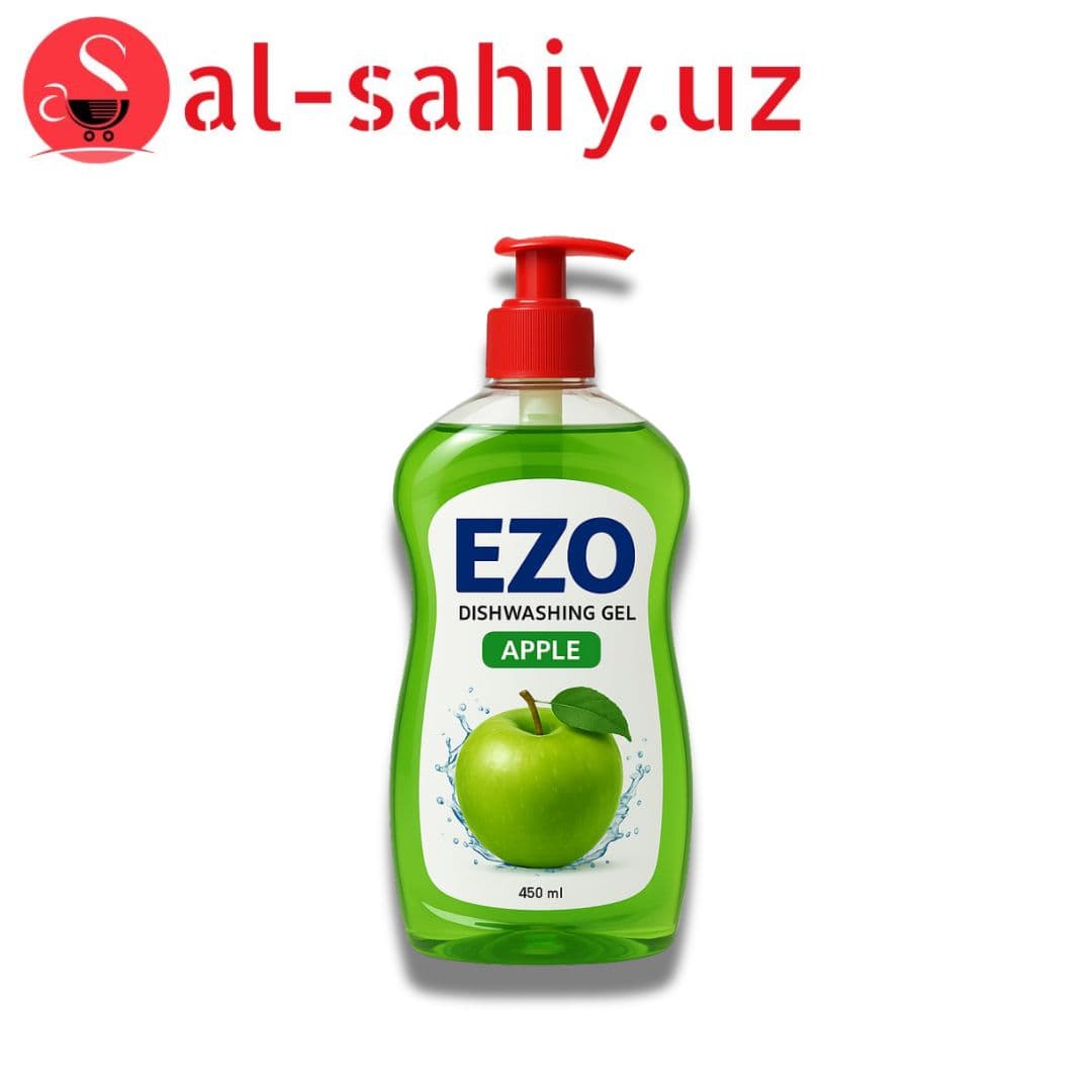 Гель для мытья посуды "EZO" яблоко 450 мл