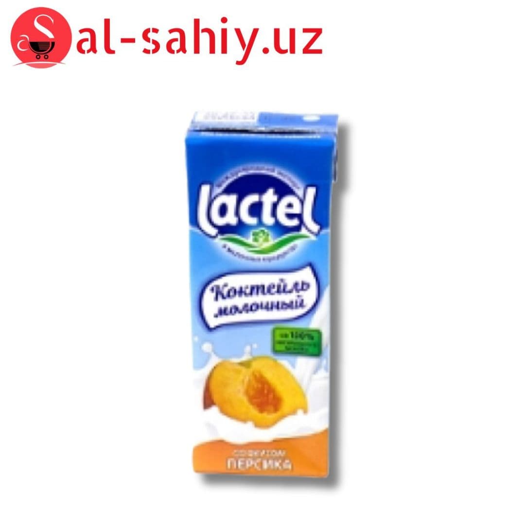 Коктейль lactel со вкусом персика 200 мл