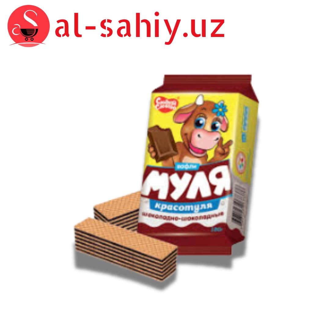 Вафли Муля шоколад 180г - Штрих-код: 4607123067529