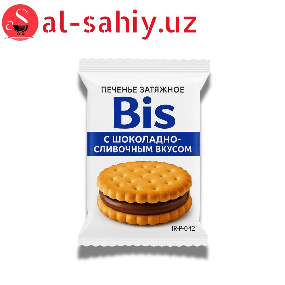 Печенье затяжное сендвич "Bis" c шоколадно-сливочным вкусом IR-P-042
