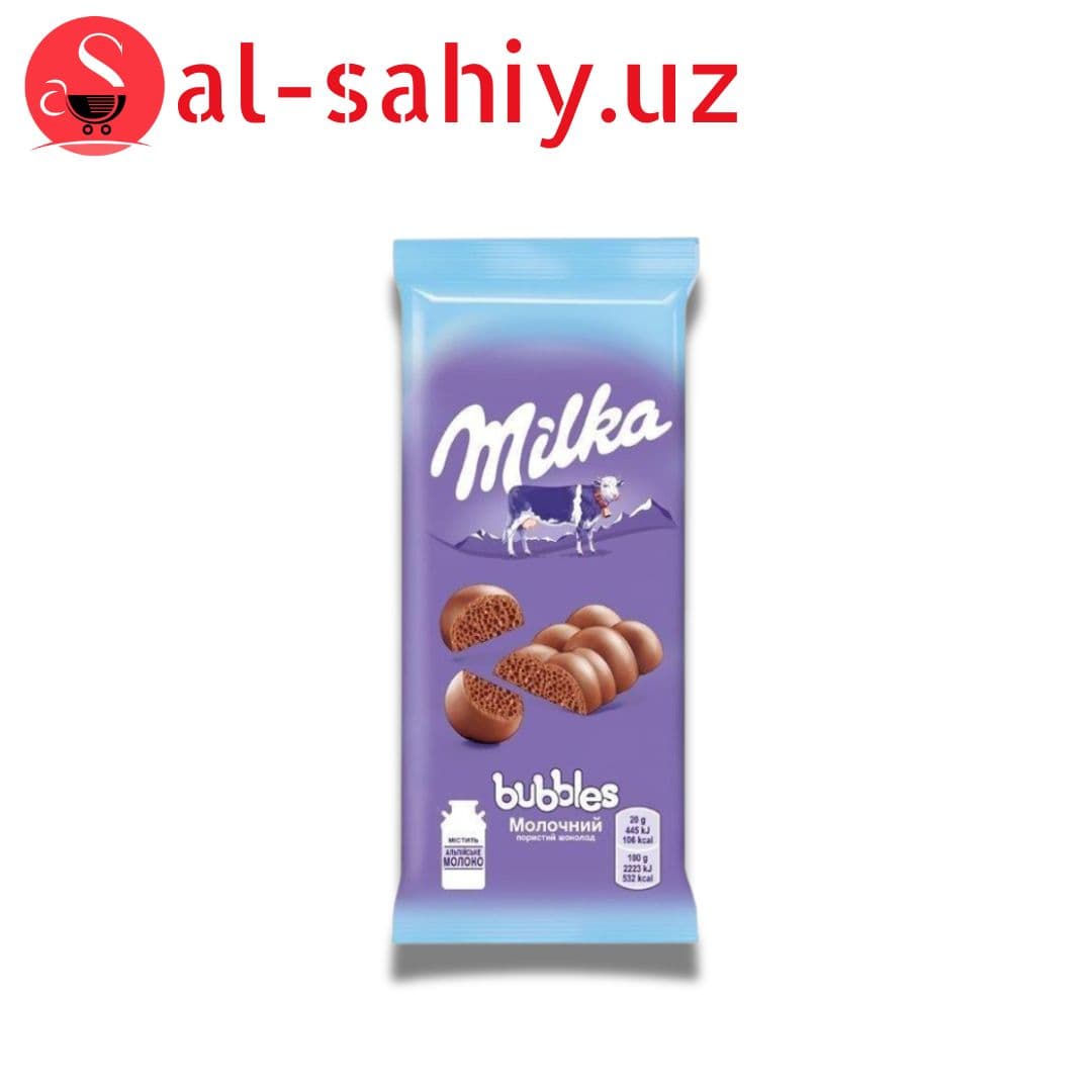 ШОКОЛАД МОЛОЧНЫЙ "Milka BUBBLES" 80 г