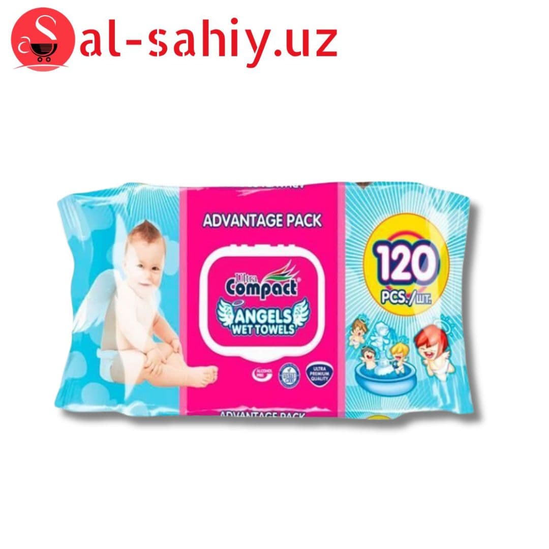 Влажный салфетки Ultra Compact ANGELS wet towels 72