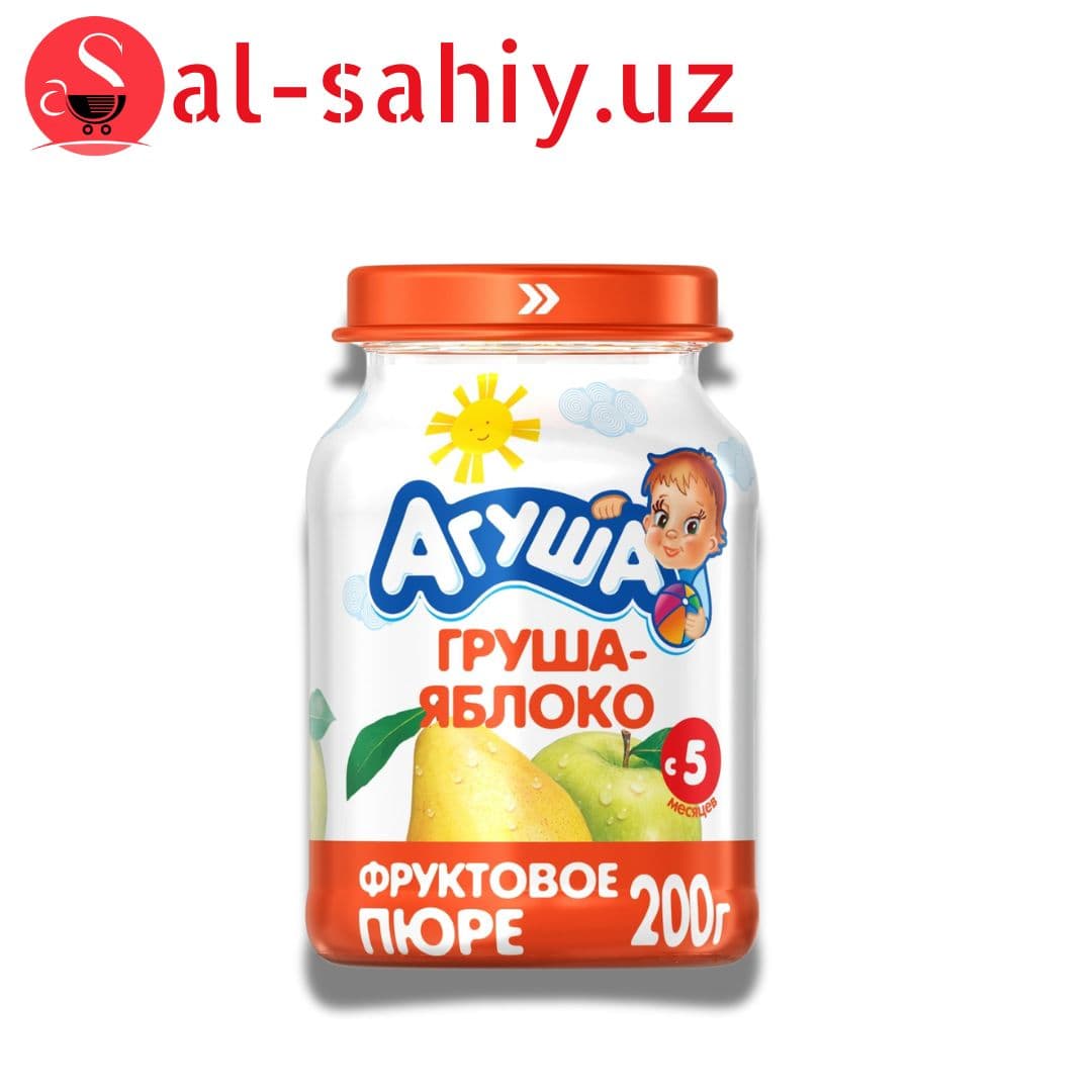 Фруктовое пюре "Агуша" "Груша-Яблоко" 200г
