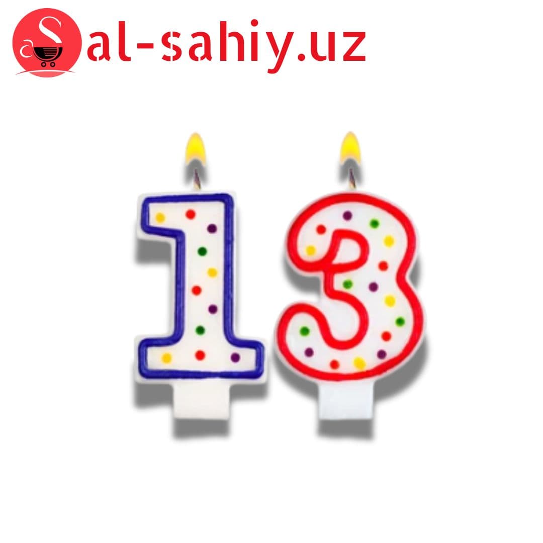 Праздничные свечи Number Candles 13balloons