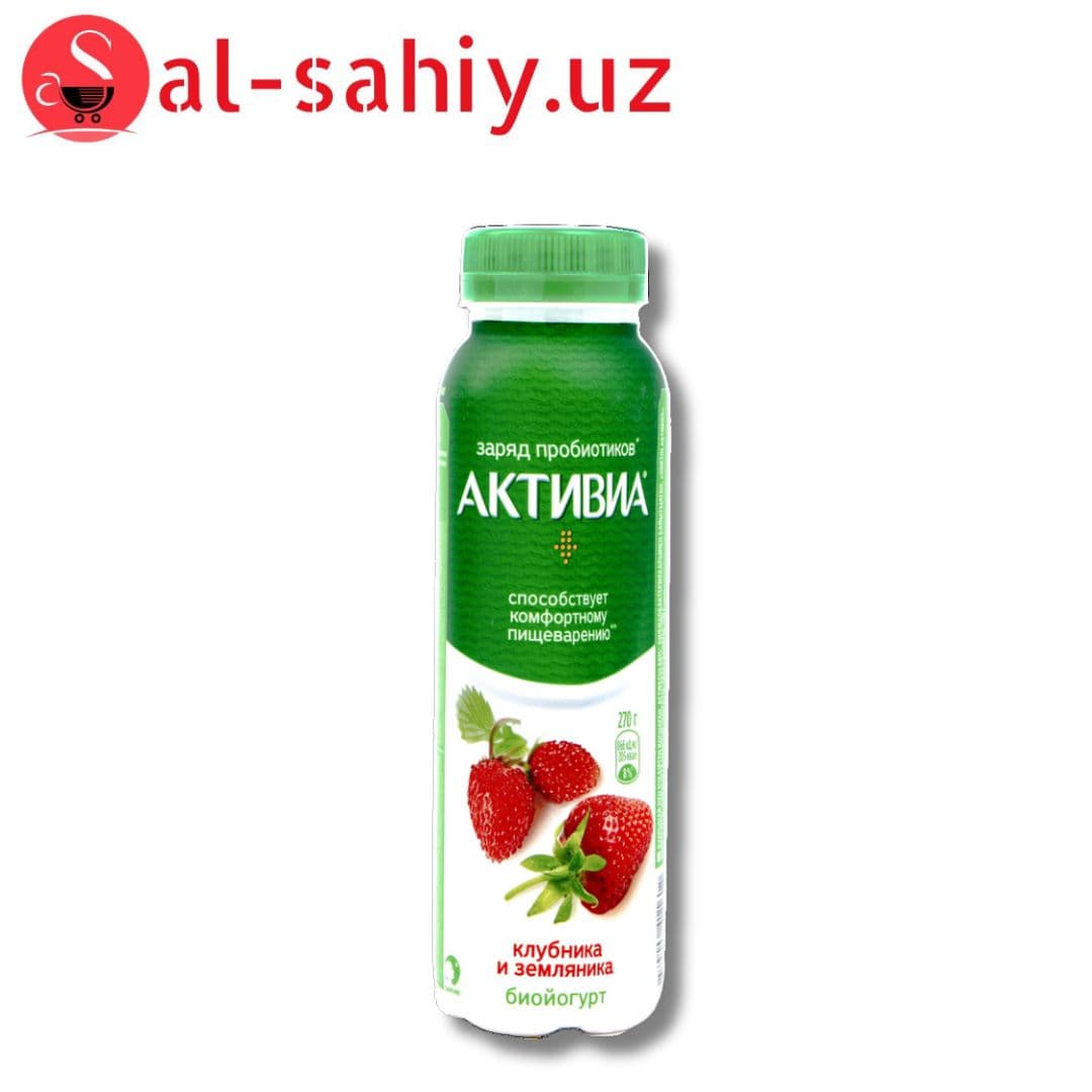 ACTIVIA DRINK Клубник Земляника 270гр