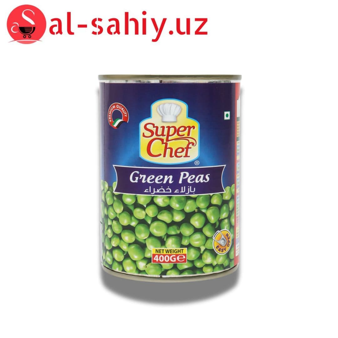 Горошек зелённый ТМ "Вкусноград" ж/б 400гр