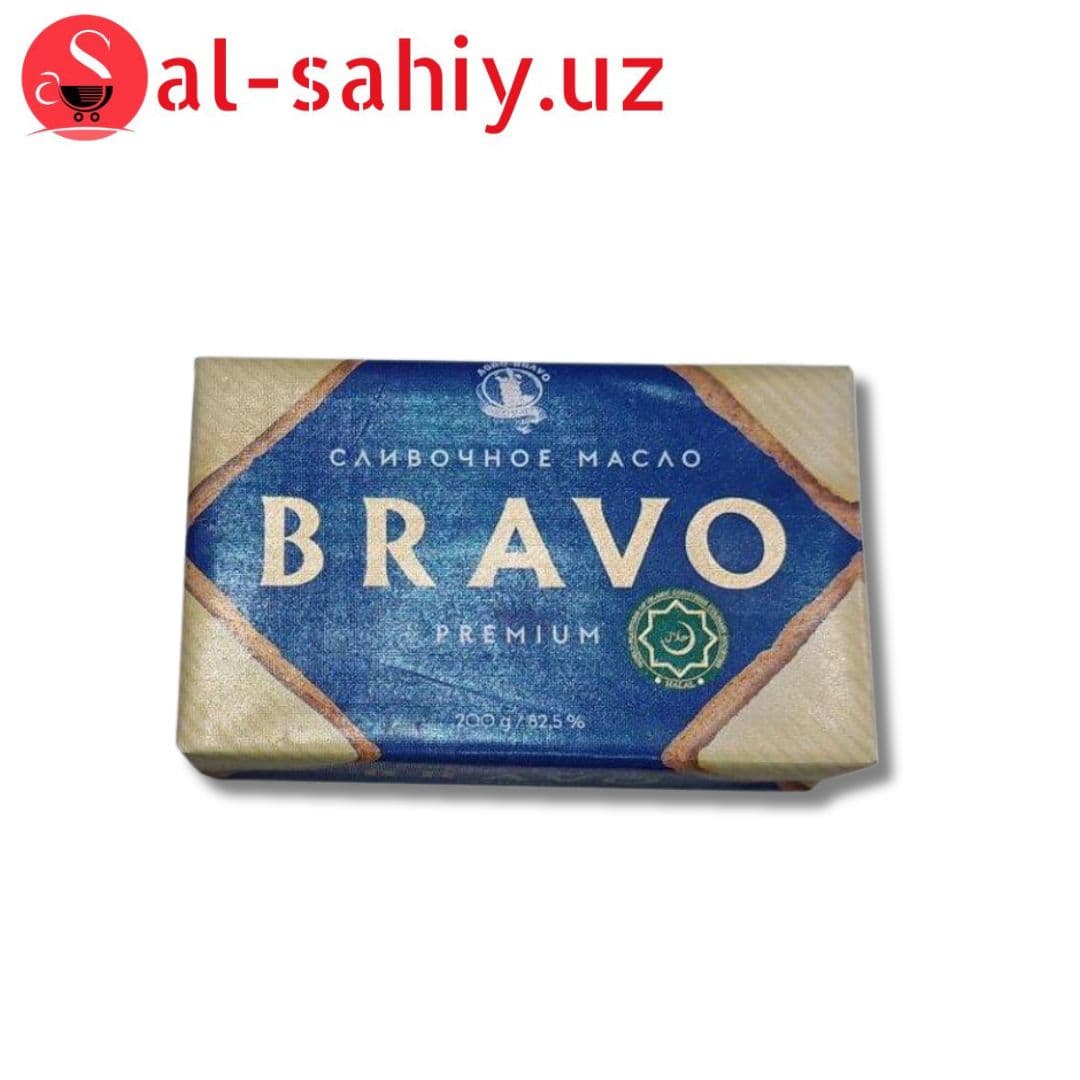 Масло коровье сладко-сливочное BRAVO 200 гр
