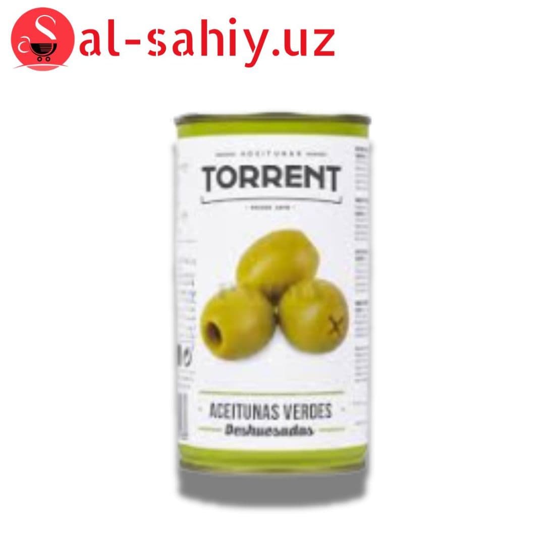 Зелёный Оливка без косточки" TORRENT" 350 гр