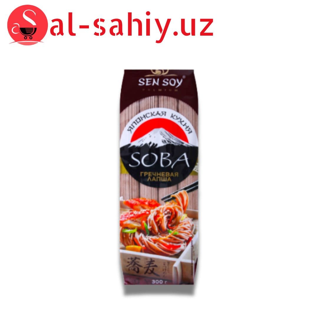 МАКАРОННЫЕ ИЗДЕЛИЯ ЛАПША ГРЕЧНЕВАЯ SOBA SEN SOY М/У 300Г