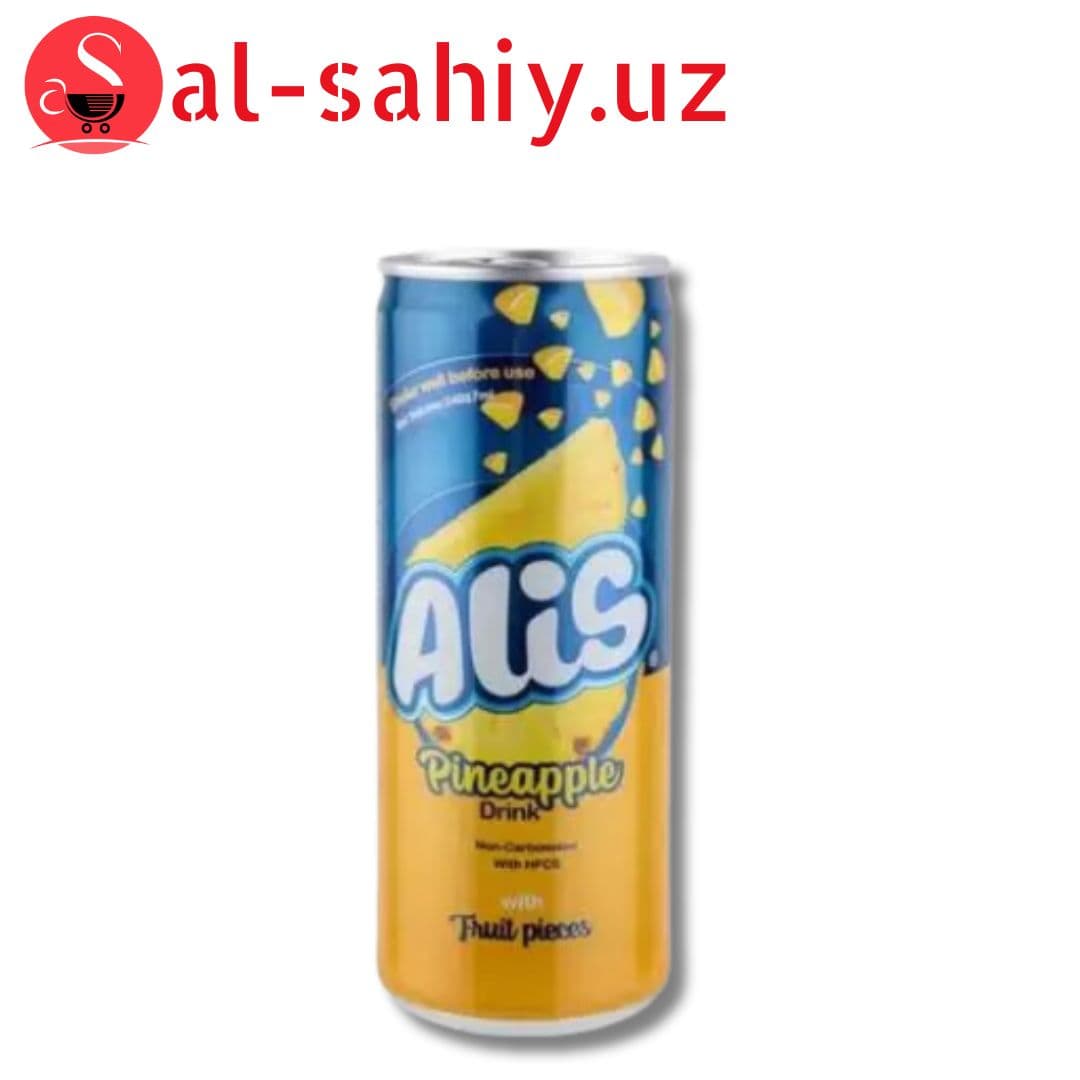 Безалкогольный напиток "Alis" со вкусом ананас, 240 мл