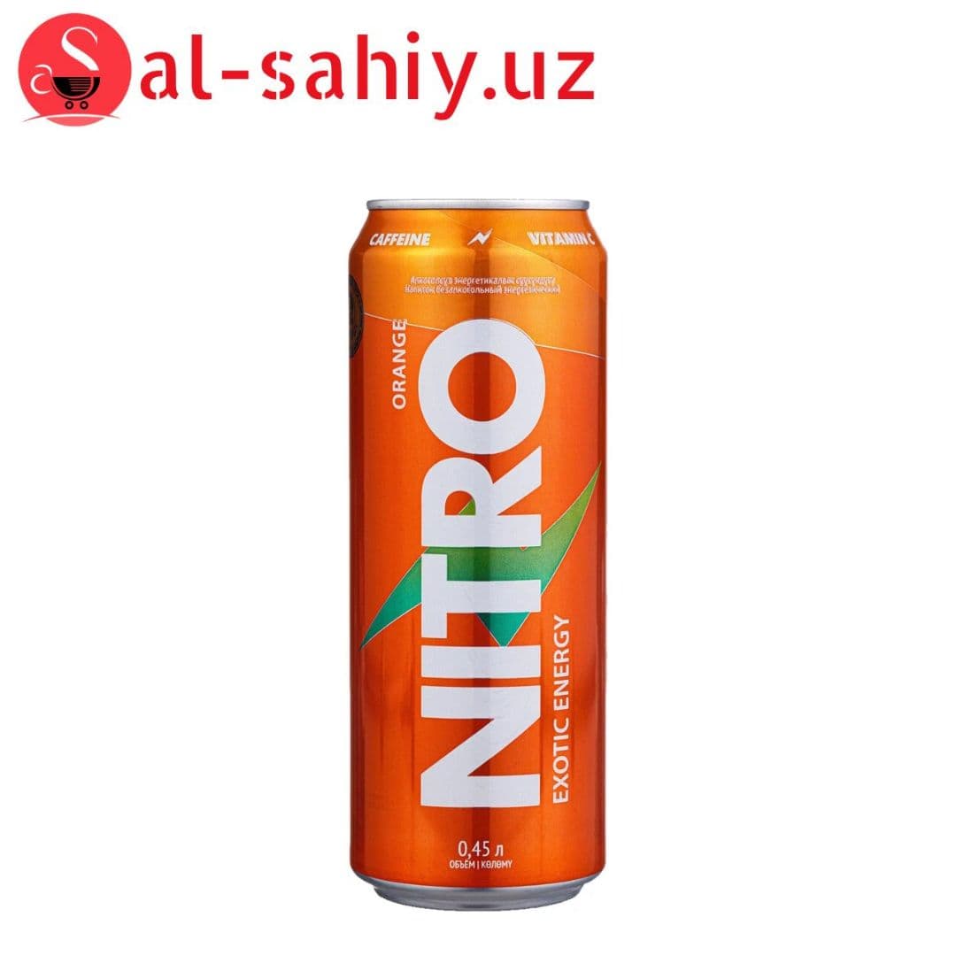 Энергетический напиток NITRO апельсин экзотик, 0.45л.