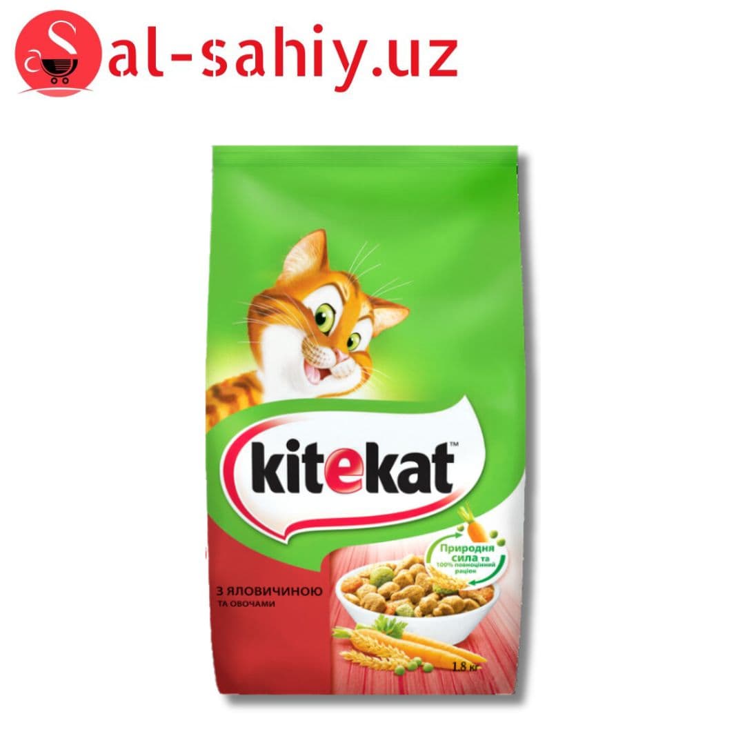 Сухой корм для котов Kitekat Говядина с овощами 1.8 кг