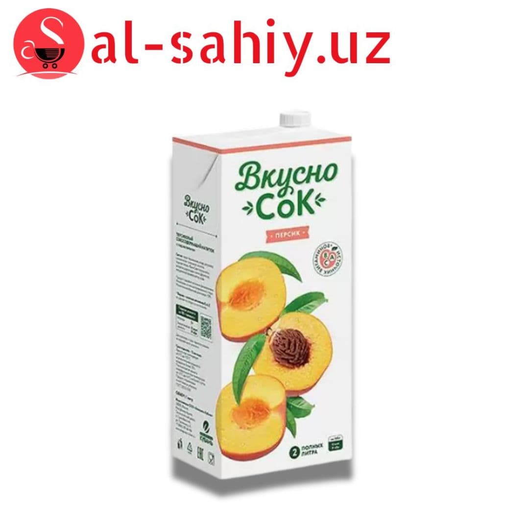 Сок ВкусноСок 1,93 л Персик