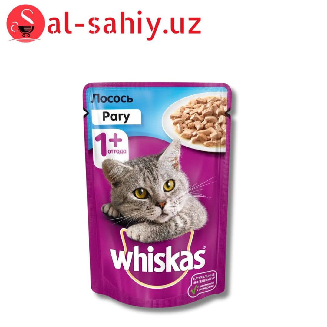 Whiskas -треска и Лосось Рагу 85г