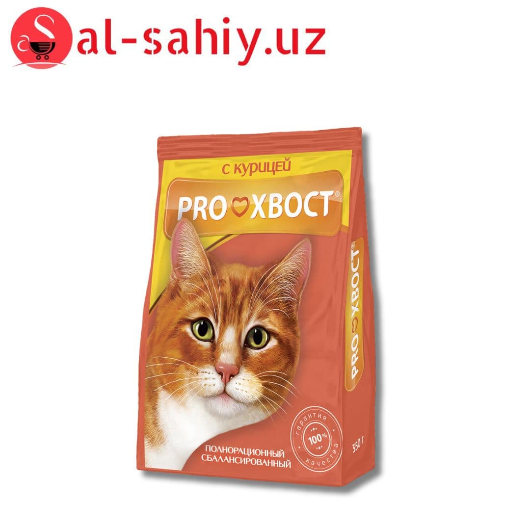 Сухой корм для кошек Proхвост с курицей, 350г