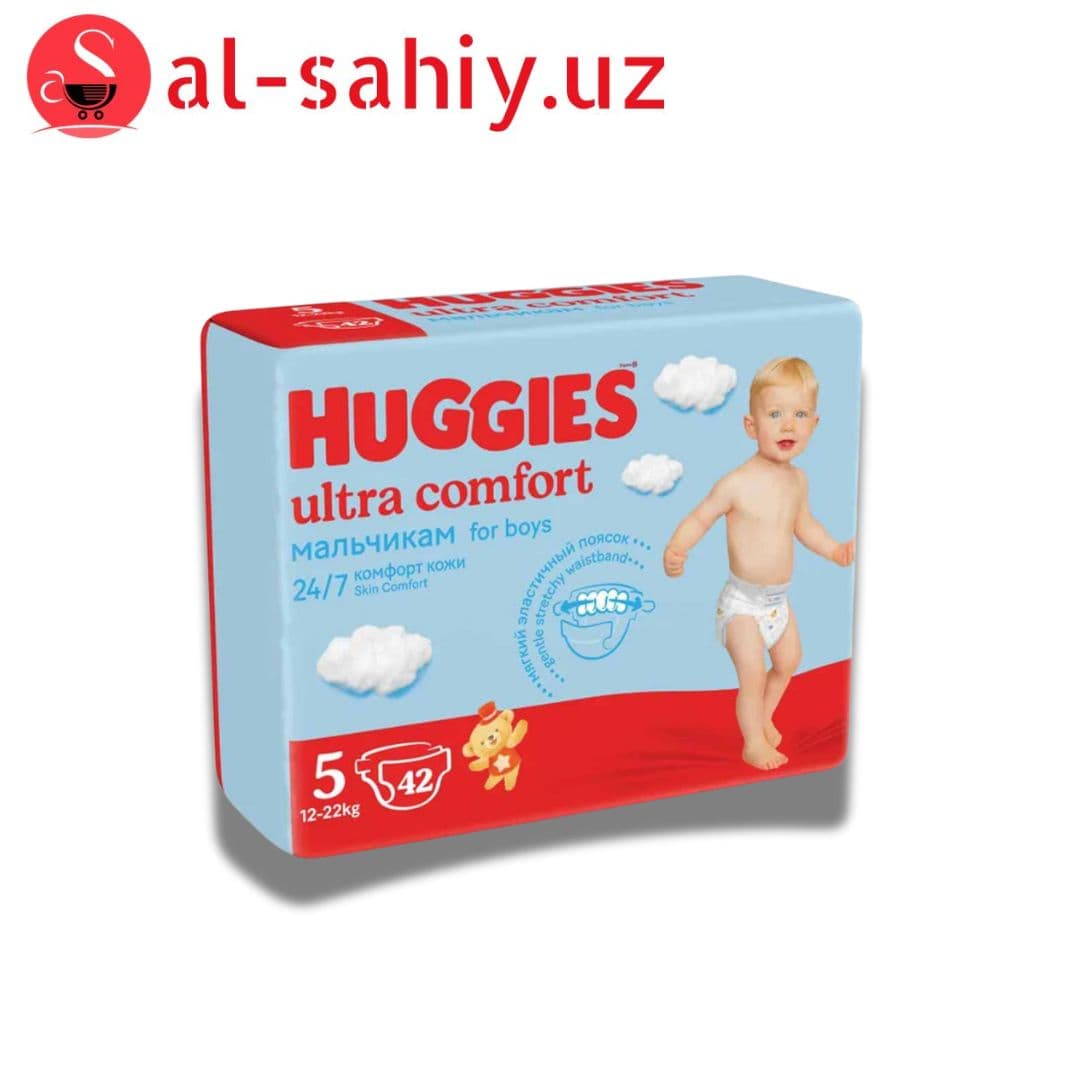 Памперс Huggies Ультра Комфорт 5 (12-22кг) 42шт Дев