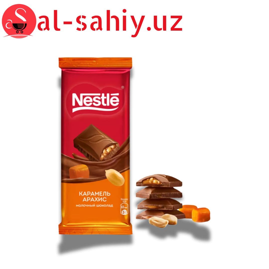 Шоколад Nestle карамель арахис 82г