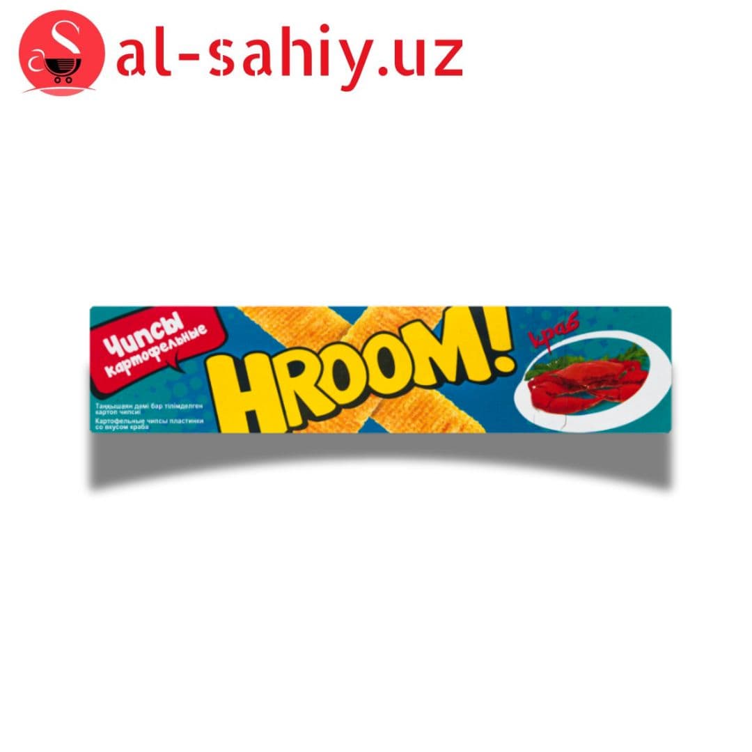 Новый Чипсы картофельные пластинки HROOM со вкусом краб 40 гр
