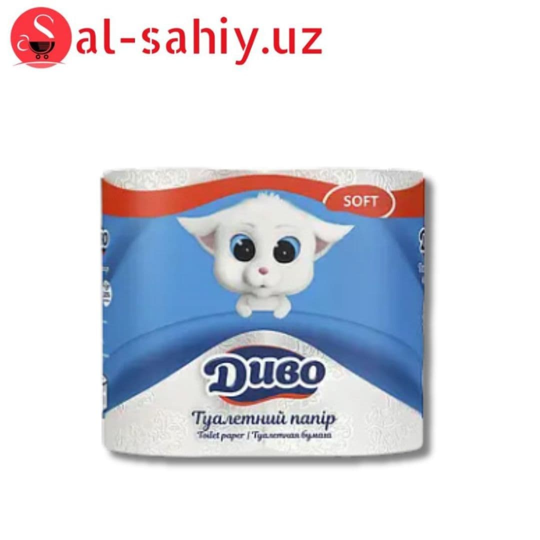 Бумага туалетная Диво Soft 2 слоя 4 рулона (4820003831915)
