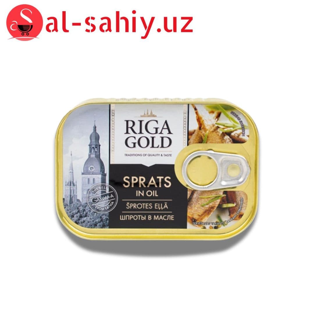 Шпроты в масле RIGA GOLD 100г