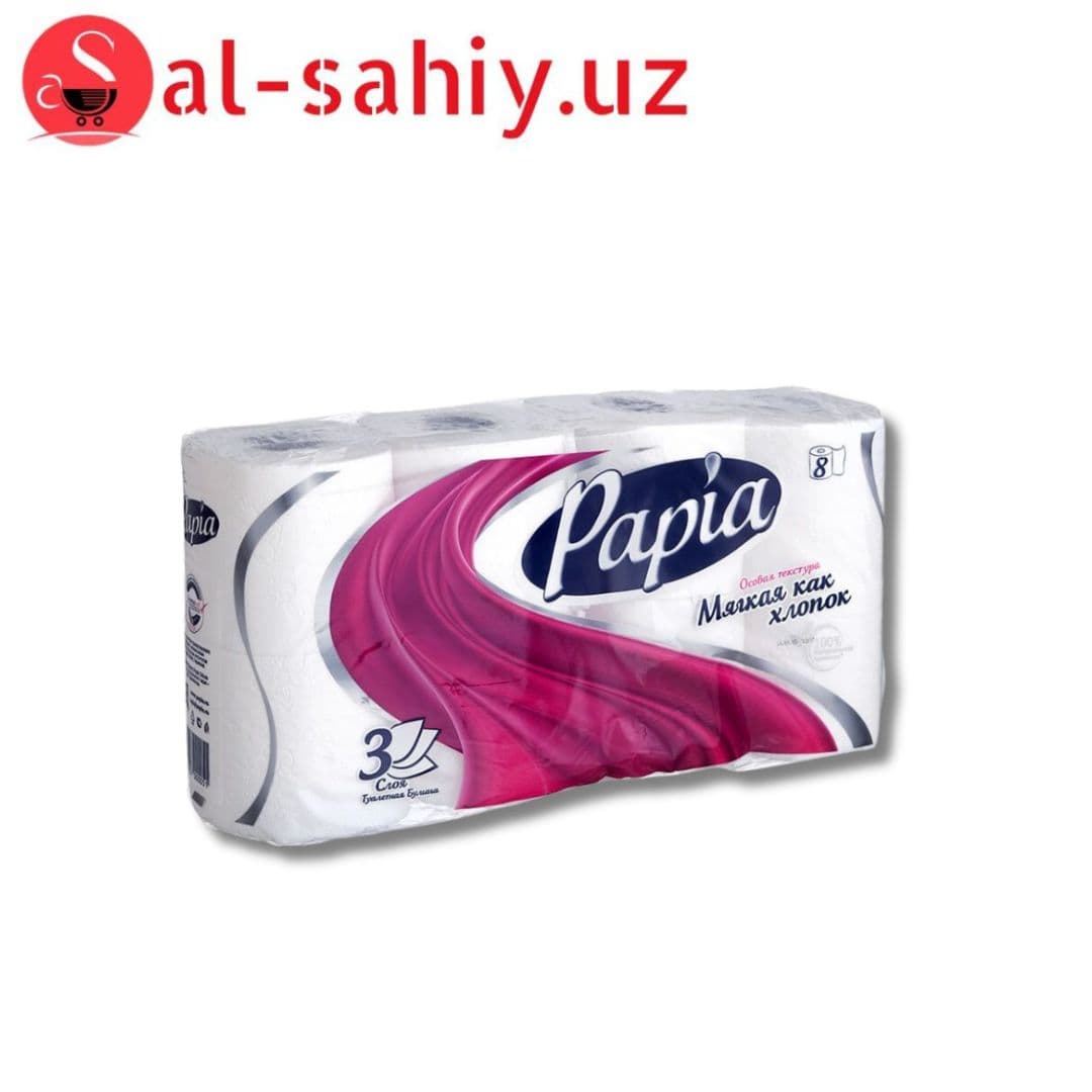 Туалетная Бумага PAPIA EXOTIC 3X СЛОЙ 8шт в пачке Ч24 HAYAT