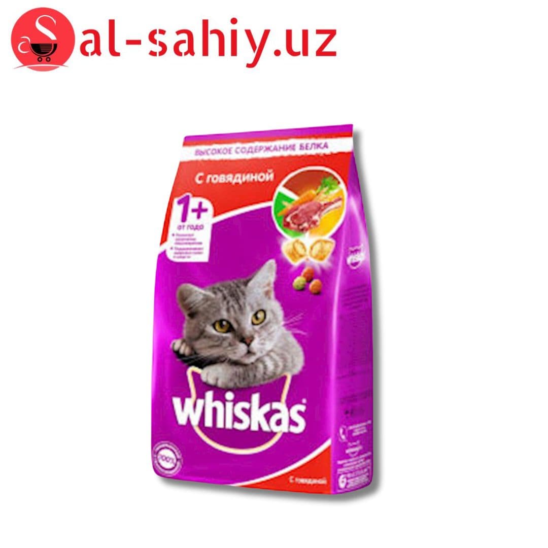 Корм Whiskas подушечки паштет говядина 1.9кг