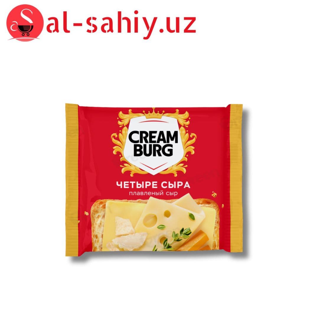Сыр плавленый CREAMBURG Четыре сыра м.д.ж. 45% 140гр