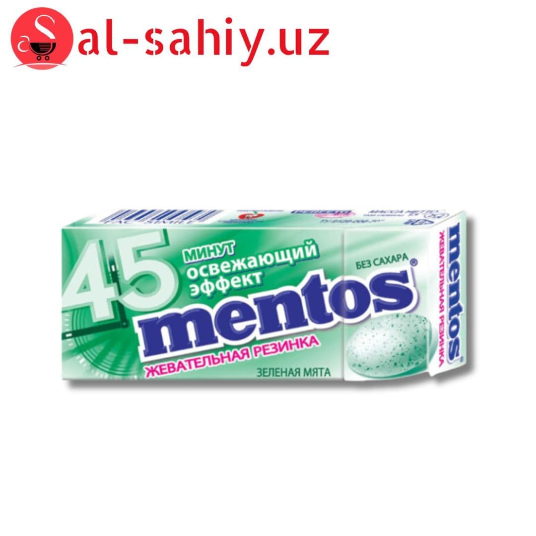 Жев. резина MENTOS 45минут освежающий эффект 12гр
