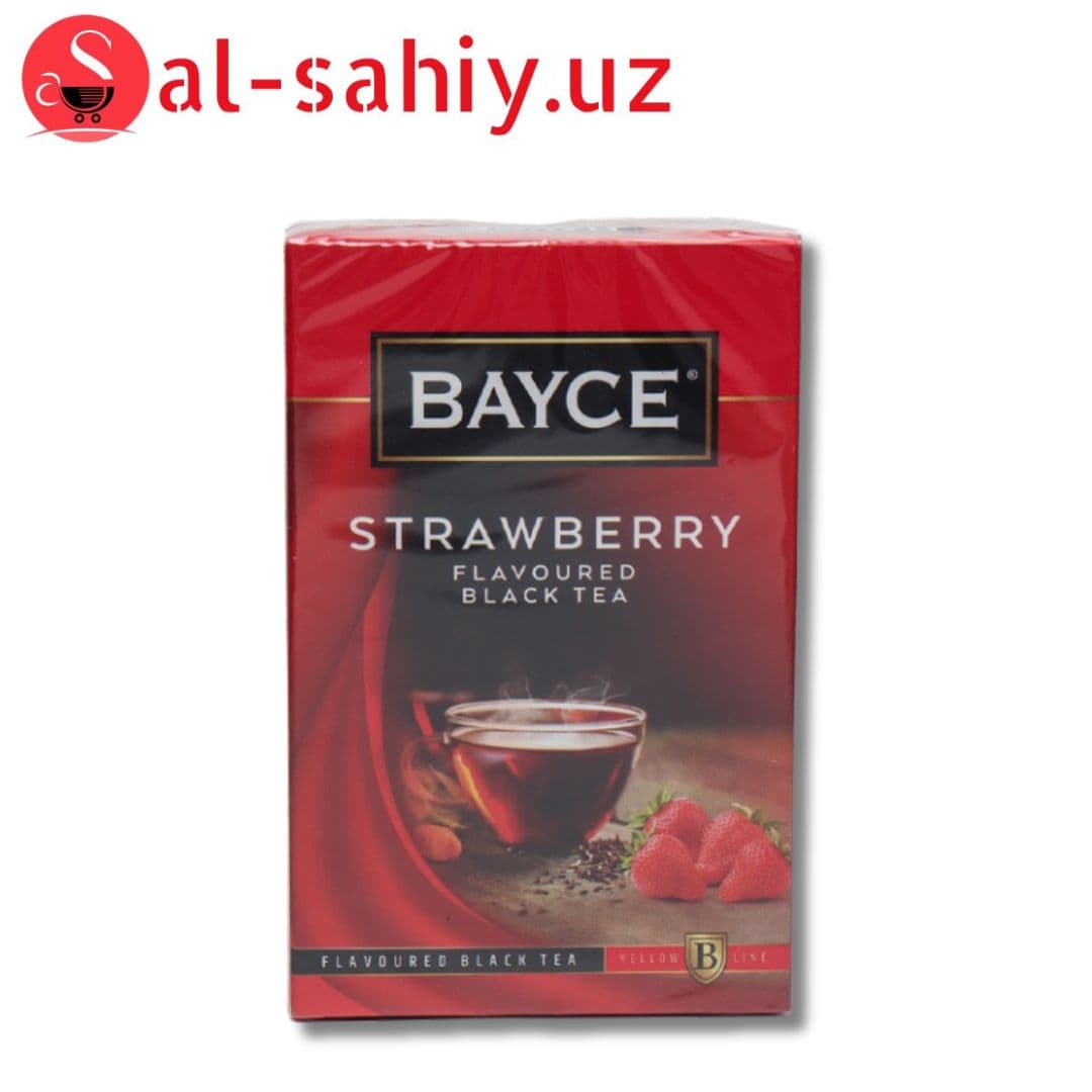 Чай "Bayce" чер. клубника 80гр