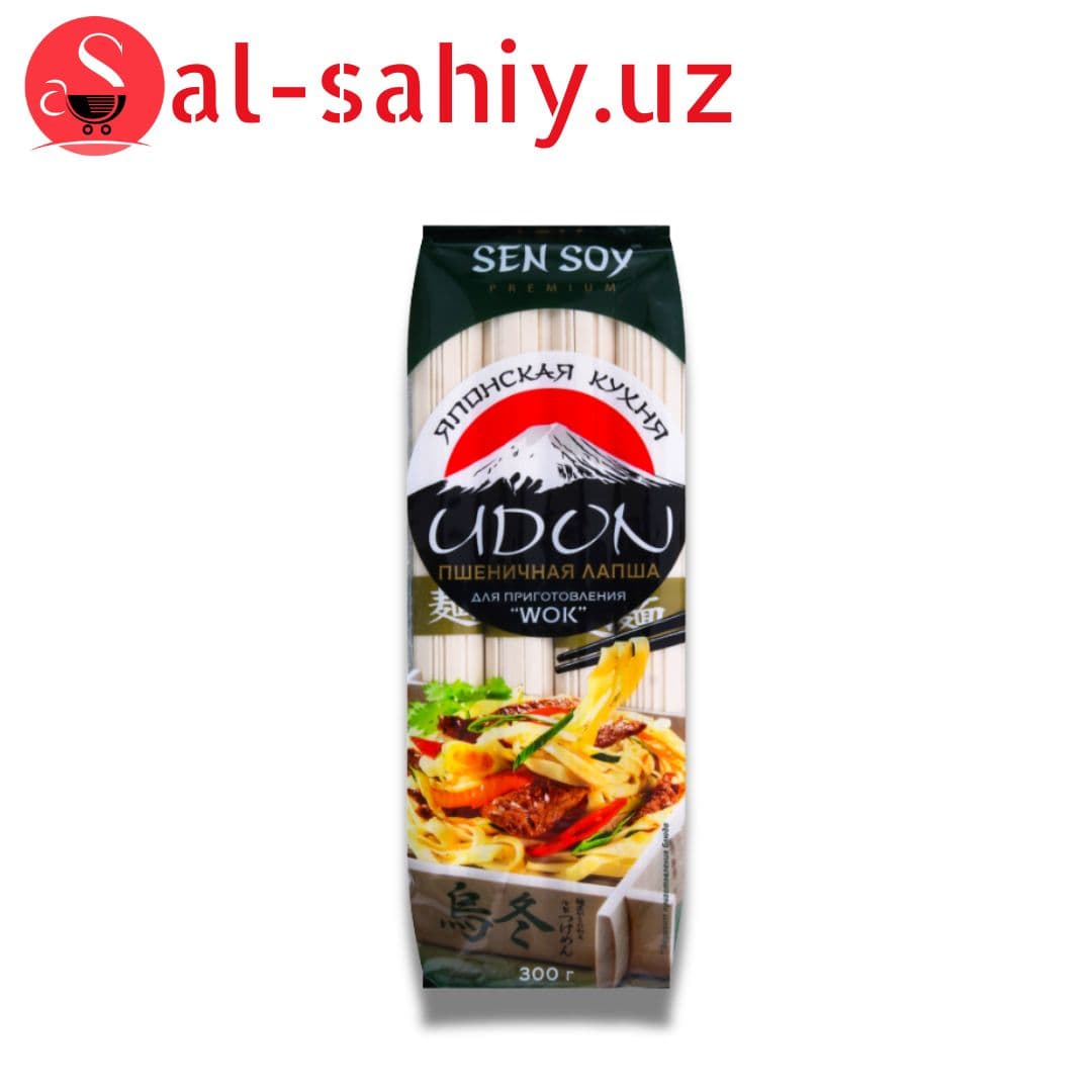 МАКАРОННЫЕ ЛАПША ПШЕНИЧНАЯ UDON SEN SOY М/У 300Г