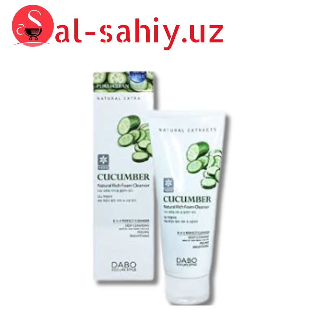 Пенка для умывания ЭКСТРАКТ ОГУРЦА Natural Rich Foam Cleanser Cucumber, 180 мл