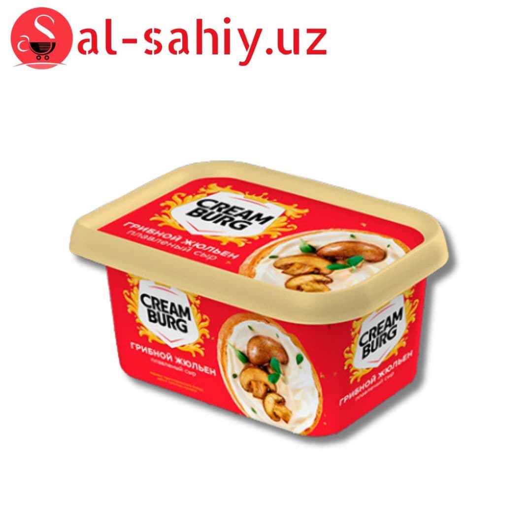 Сыр плавленый CREAMBURG грибной жюльен 45% 130г