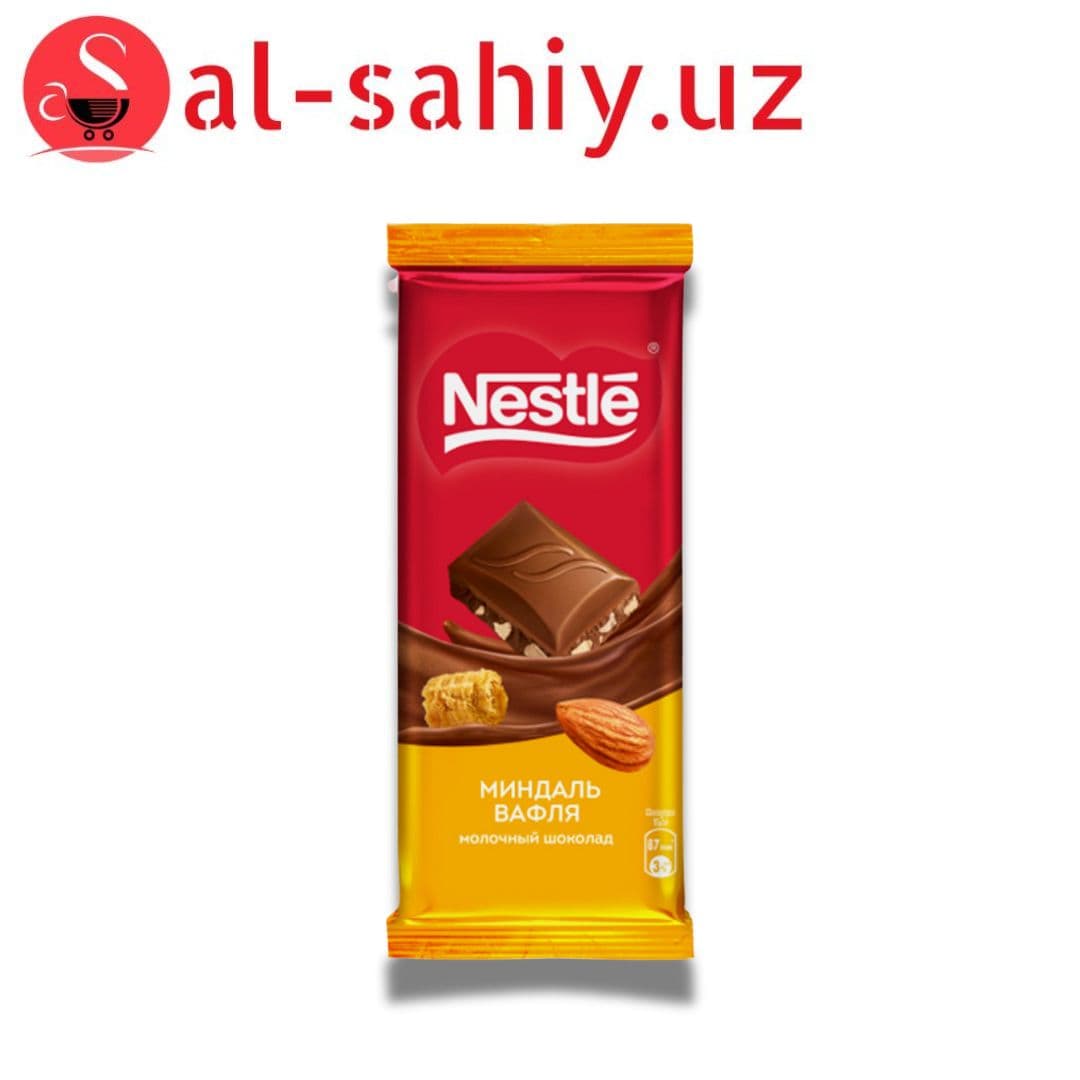 Шоколад "NESTLE" Миндаль вафли 82г